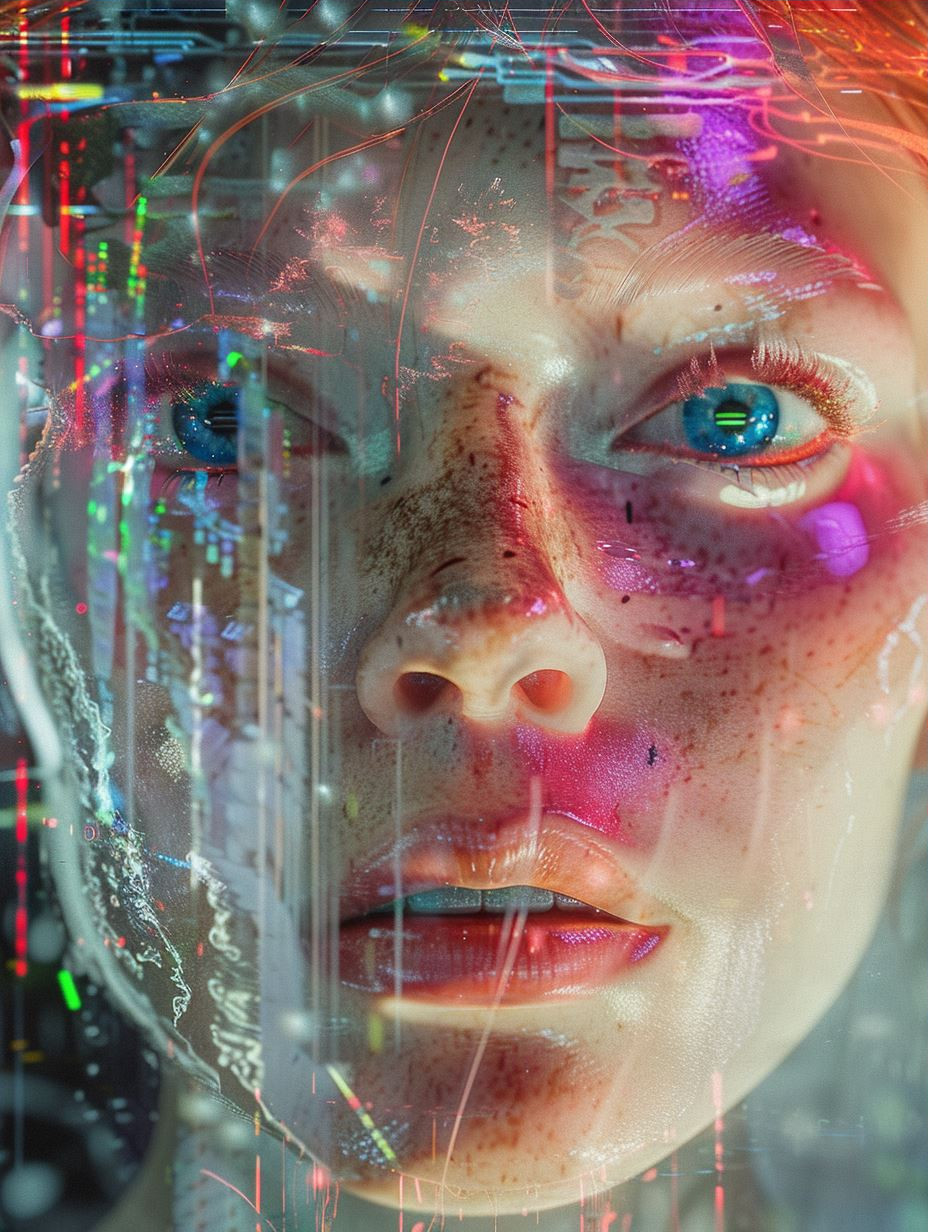 Fragmented Digital Soul Portrait