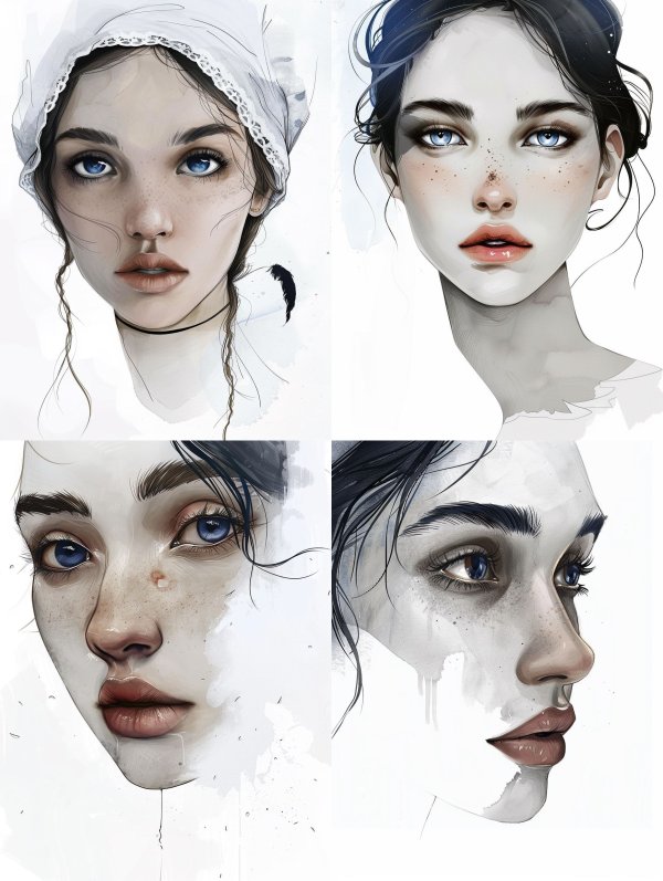 Ethereal Gaze in White Lace