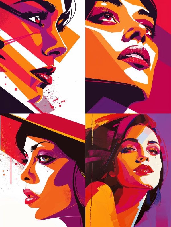 Neon Pop Art Portrait