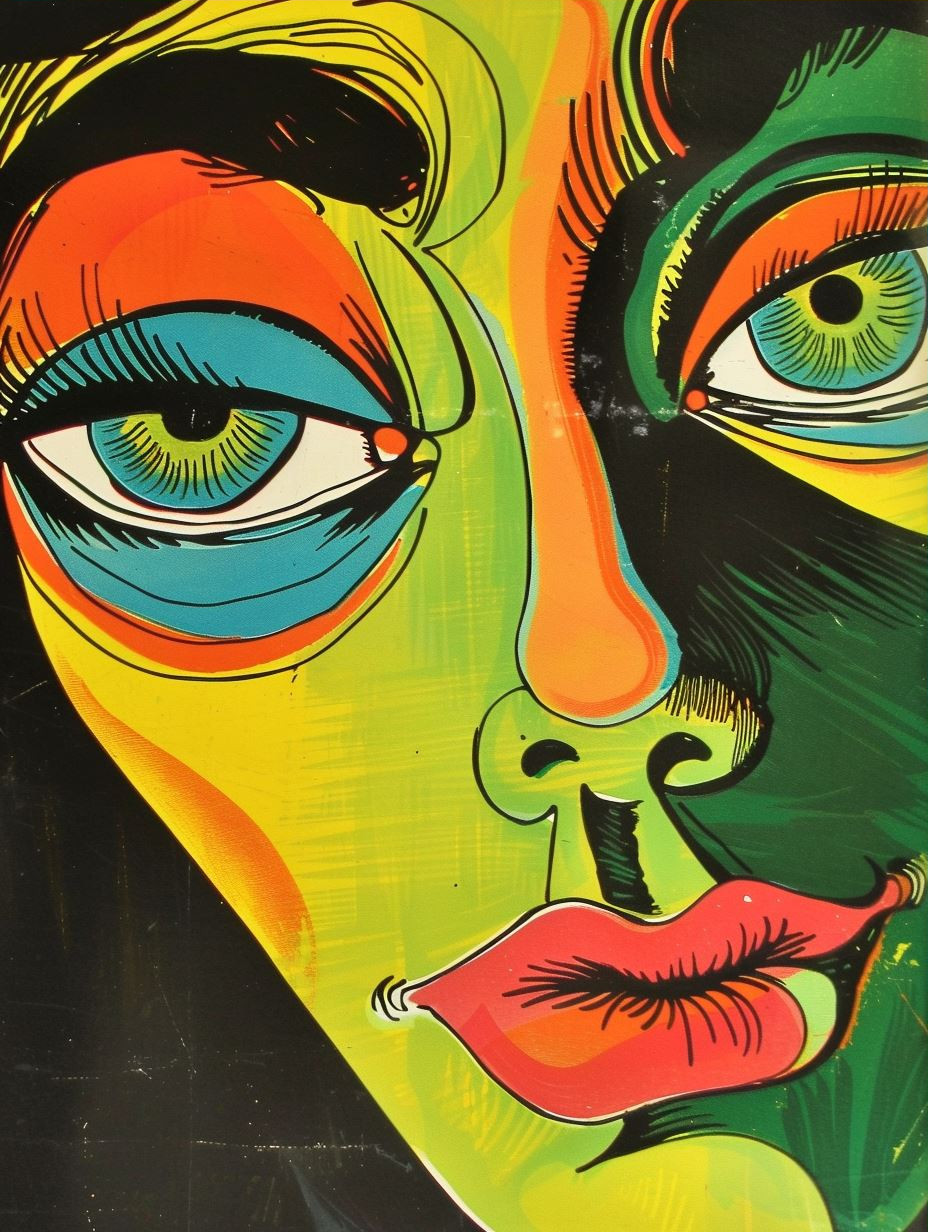 Vibrant Pop Art Portrait