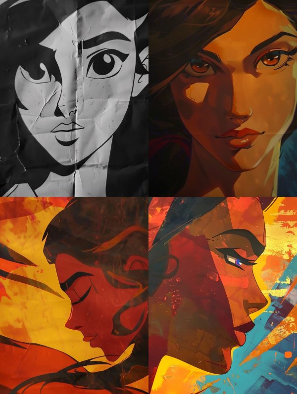 Dramatic Stylized Portrait Study