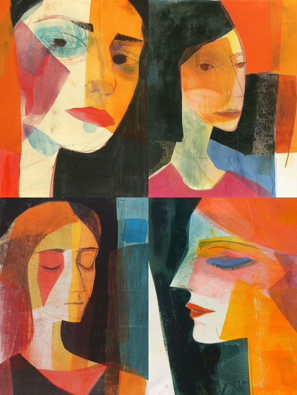 Abstract Prism Portrait