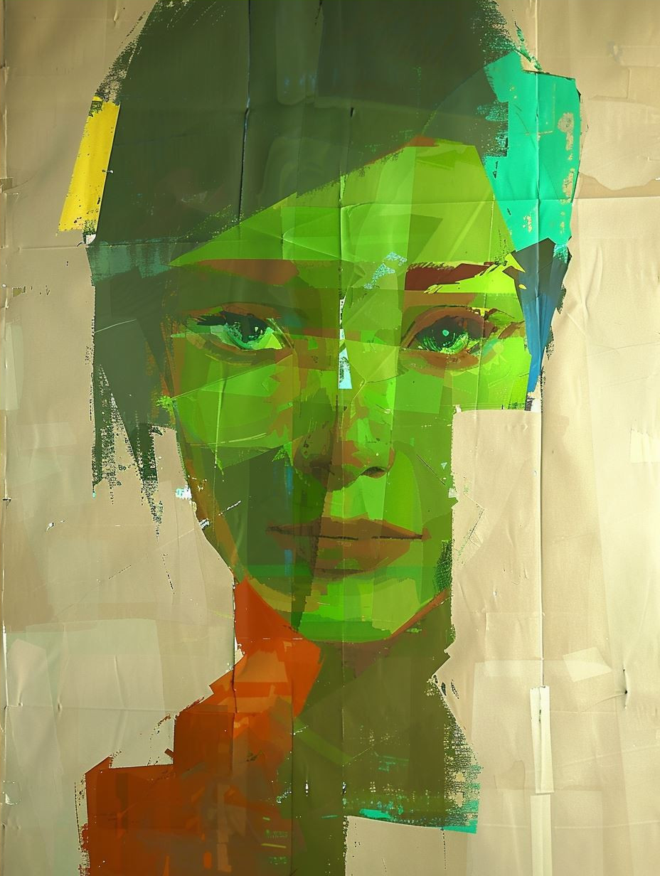 Neon Glitch Portrait