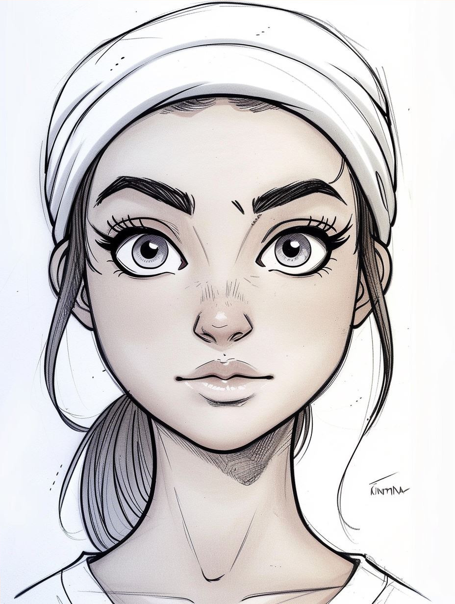 Sun-Kissed Digital Portrait Art