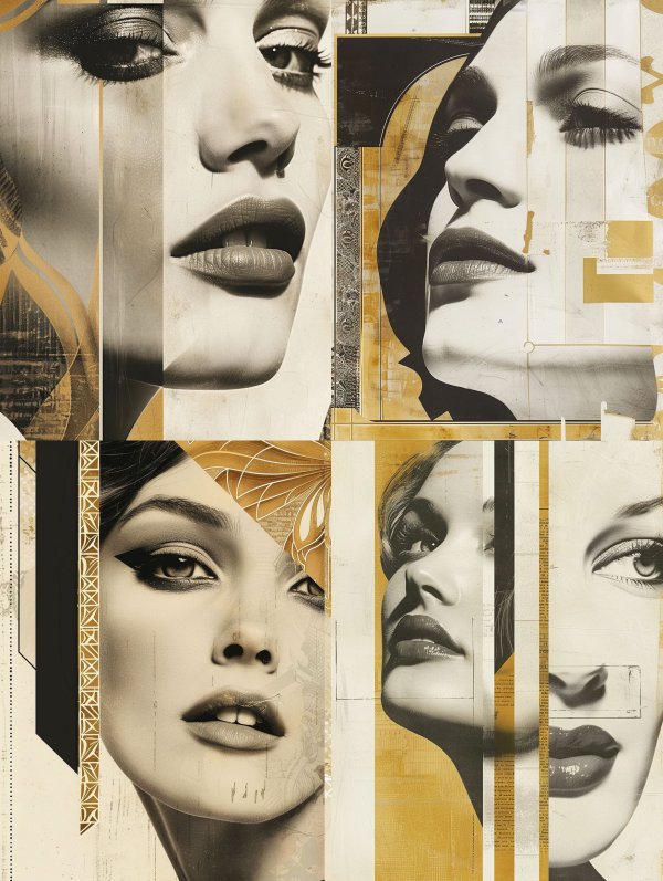 Fragmented Golden Hour Portrait