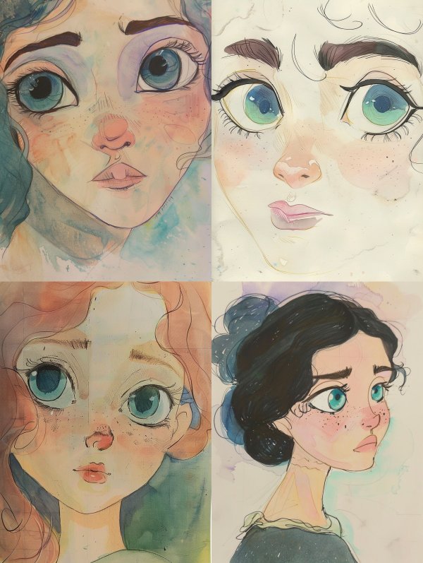 Ethereal Pastel Dream Portrait