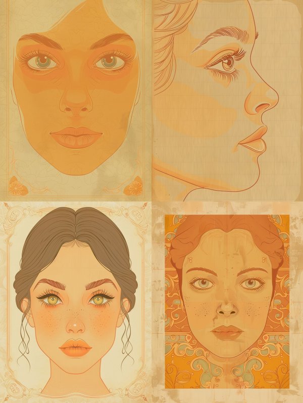Golden Ethereal Portrait Study