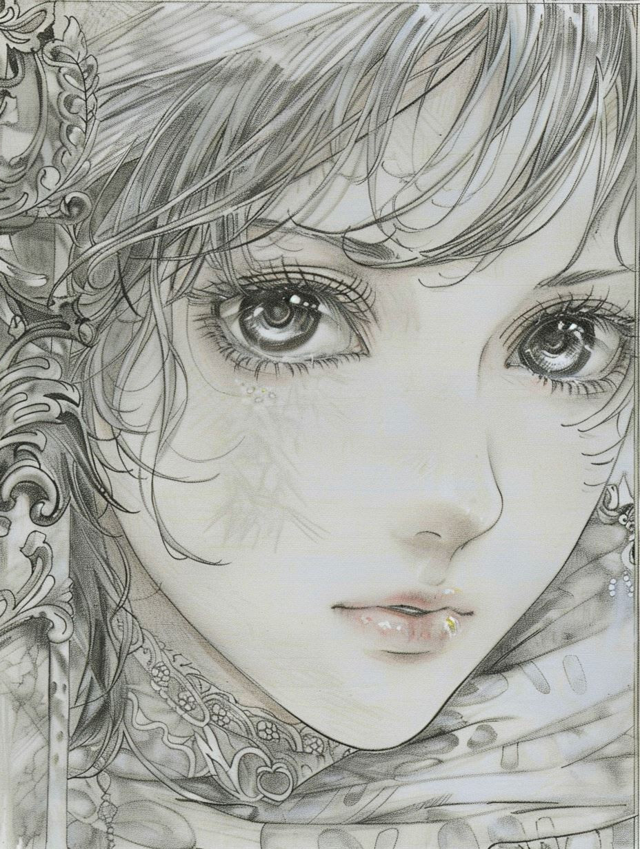 Ethereal Charcoal Portrait Study
