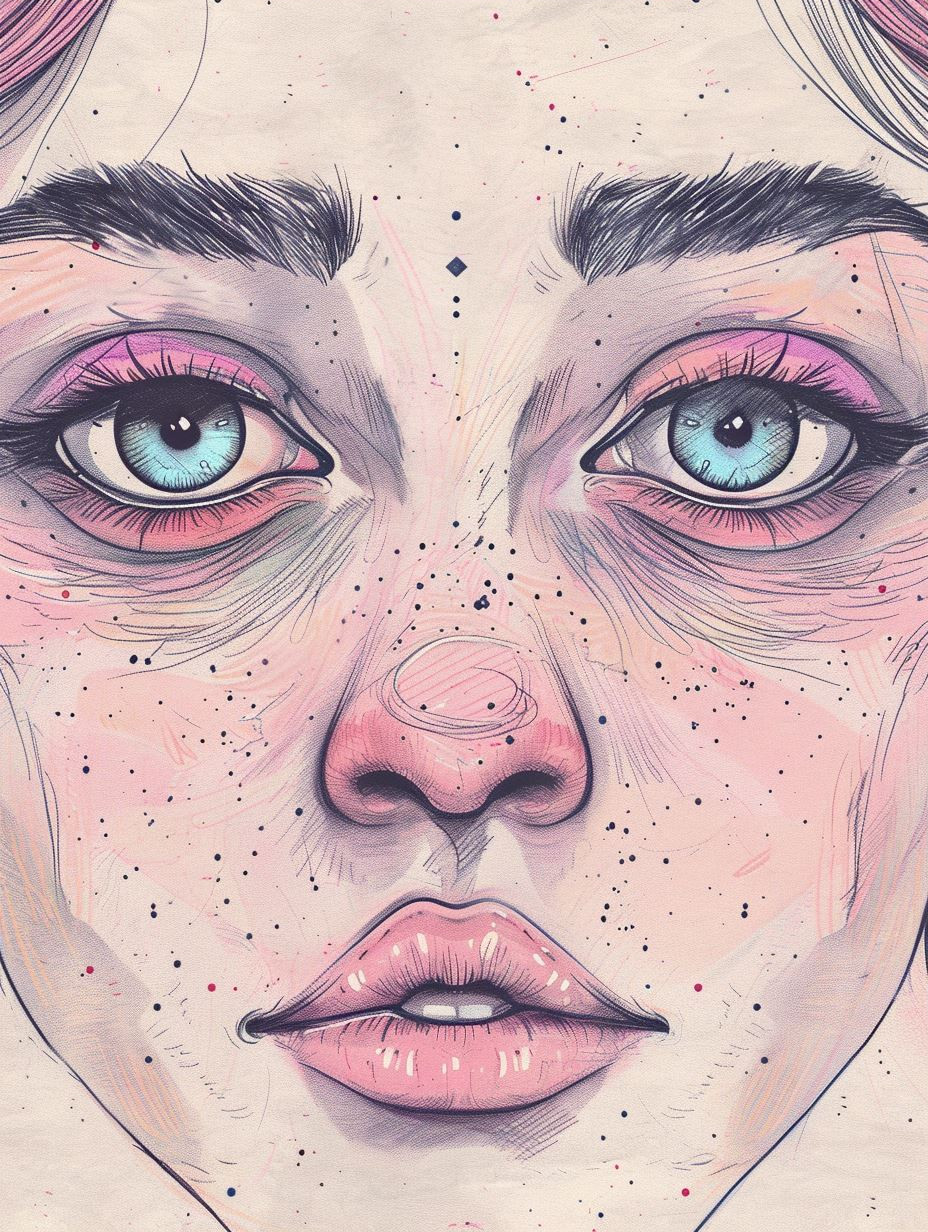 Ethereal Pastel Dream Portrait
