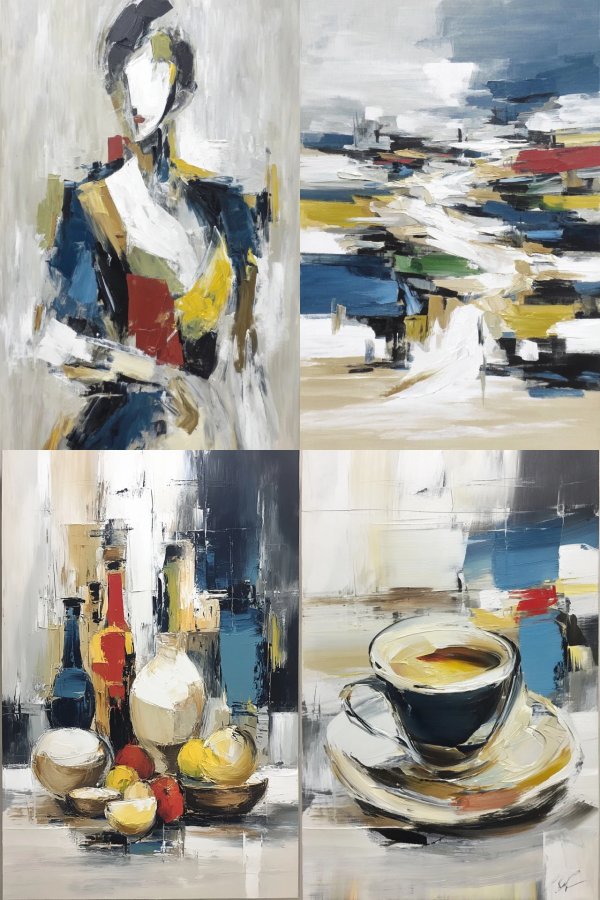 Abstract Fragmented Elegance
