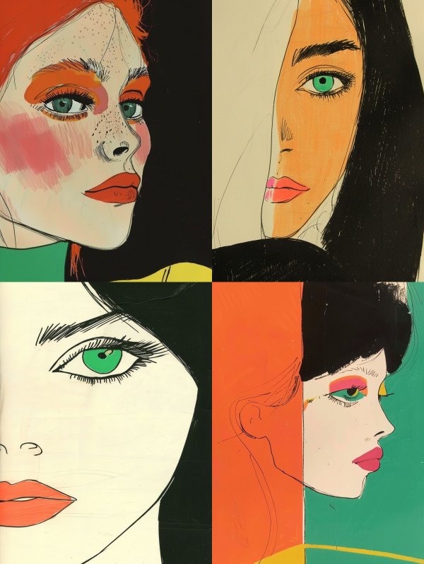 Vibrant Pop Art Portraiture