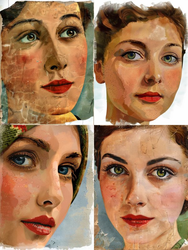 Vintage Oil Portrait Study