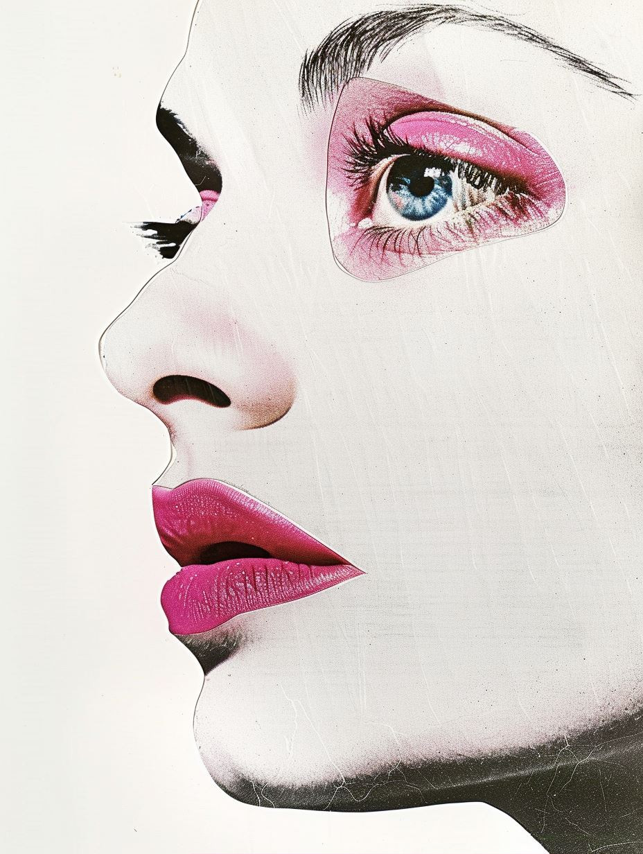 Neon Pop Surrealist Portrait