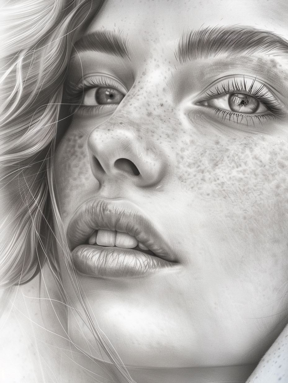 Ethereal Monochrome Portrait Study
