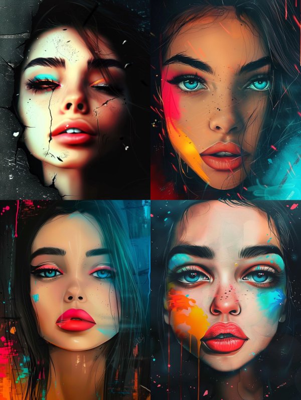 Fractured Ethereal Beauty