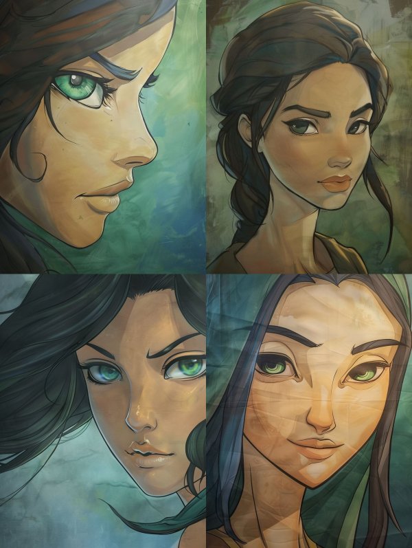Emerald Gaze Anime Art