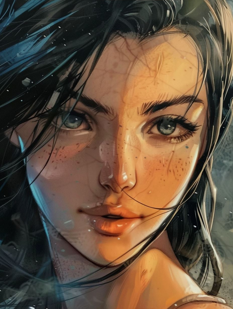 Ember Gaze Portrait
