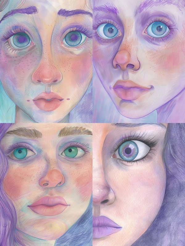 Ethereal Pastel Dream Portrait