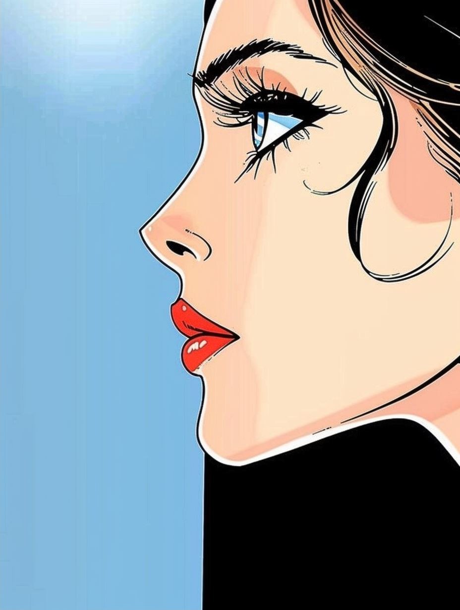 Vibrant Comic Muse