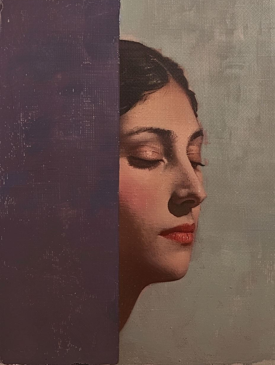 Vintage Mid-Century Glamour Portrait