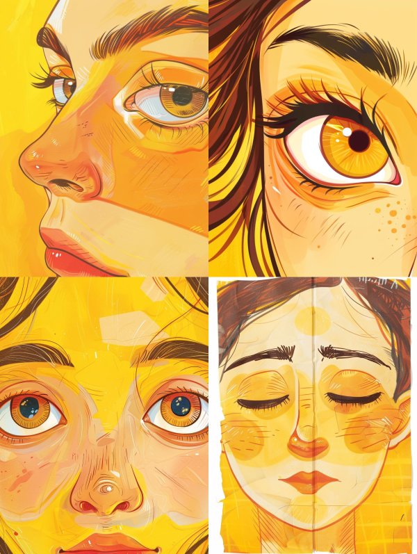 Golden Hour Pop Art Portrait
