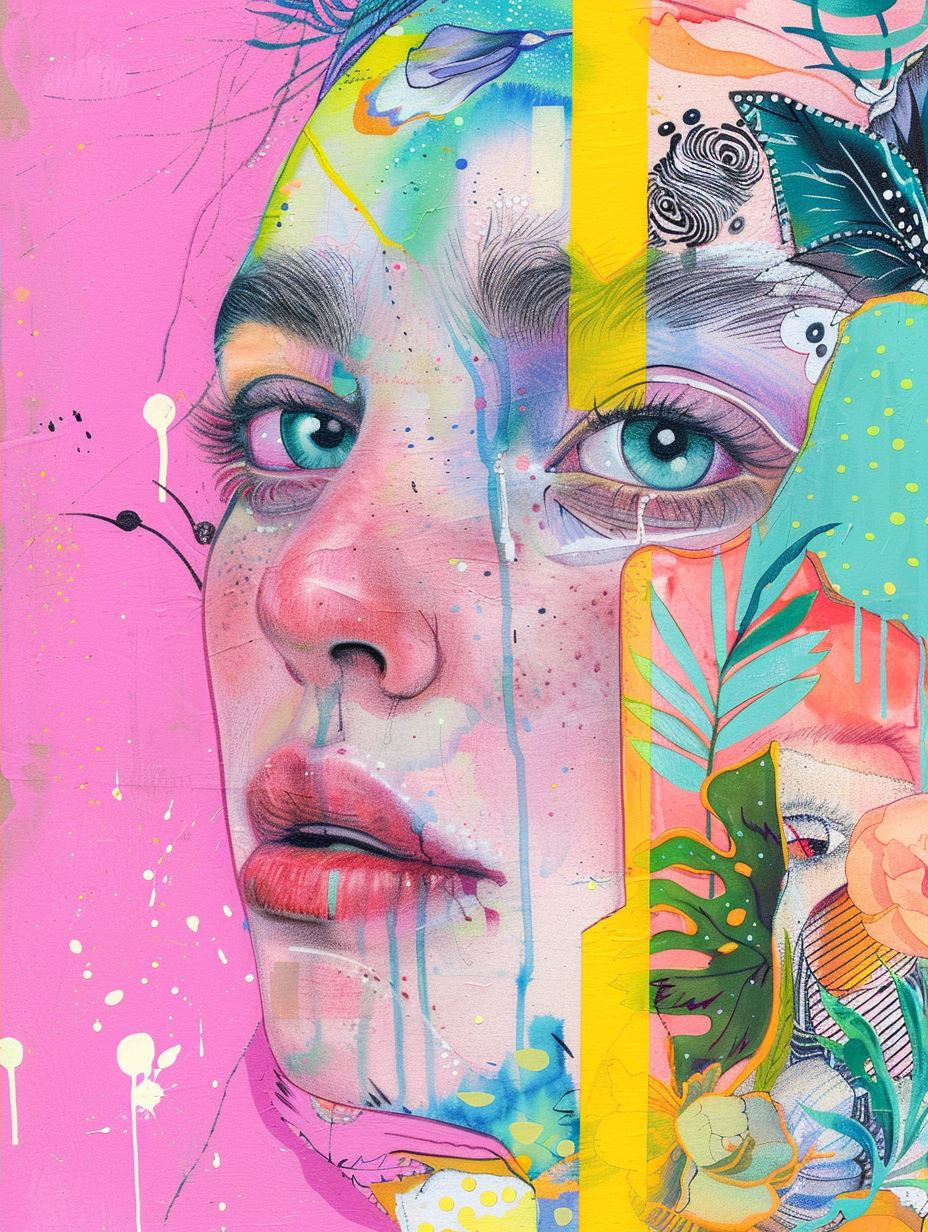 Neon Dream Collage