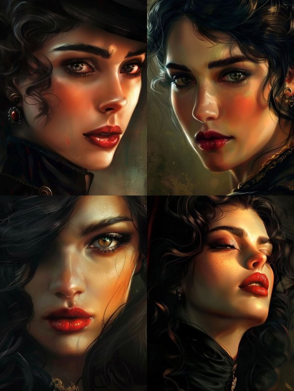 Mystic Shadows and Crimson Lips