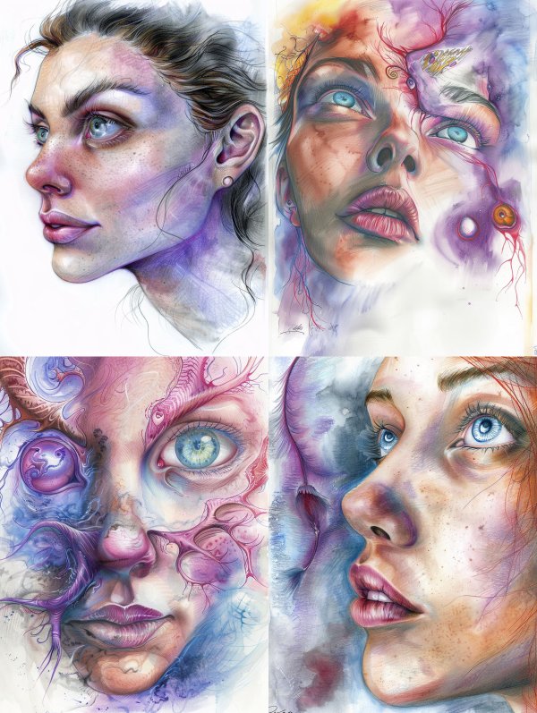 Ethereal Pastel Portrait