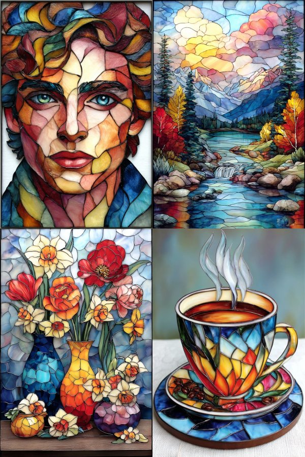 Prismatic Glass Portrait