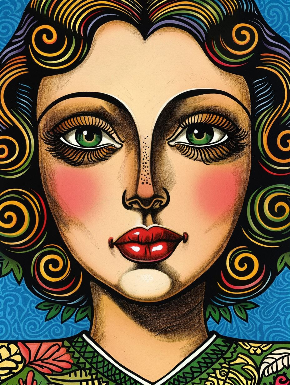 Vibrant Art Deco Portraiture