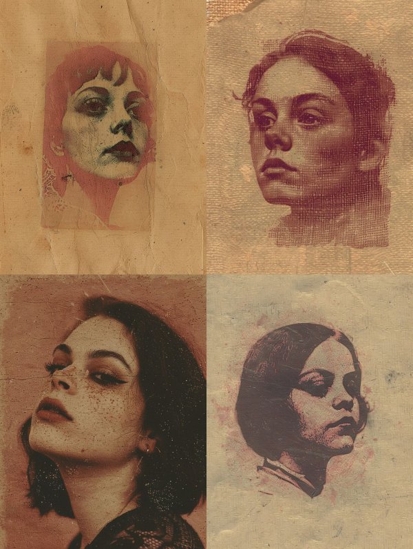 Vintage Ethereal Portrait Studies