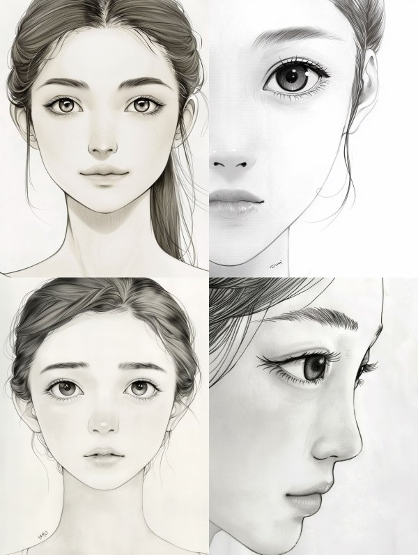 Ethereal Graphite Portrait Study