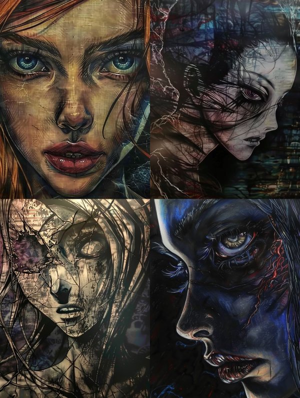 Weathered Soul Digital Portrait