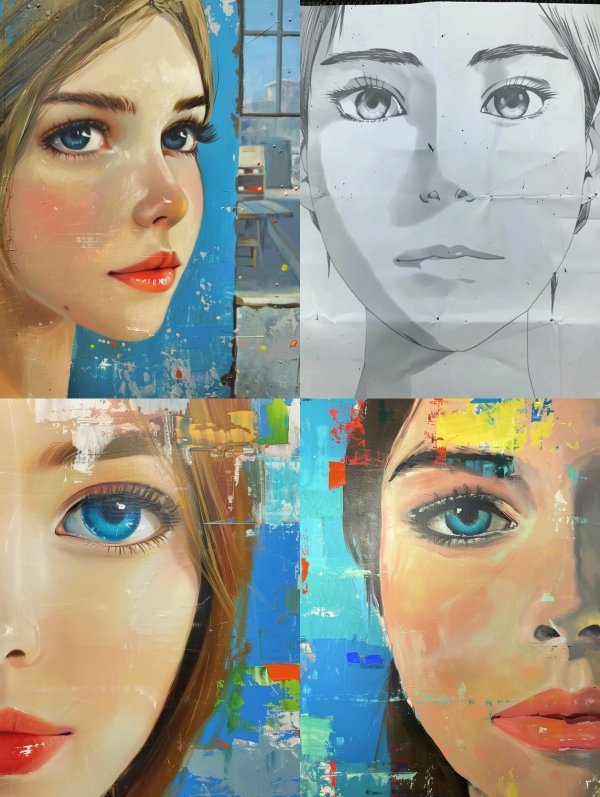 Abstract Digital Portraiture Study