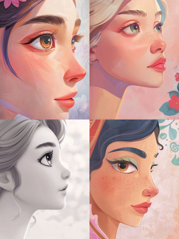 Ethereal Digital Portrait Study
