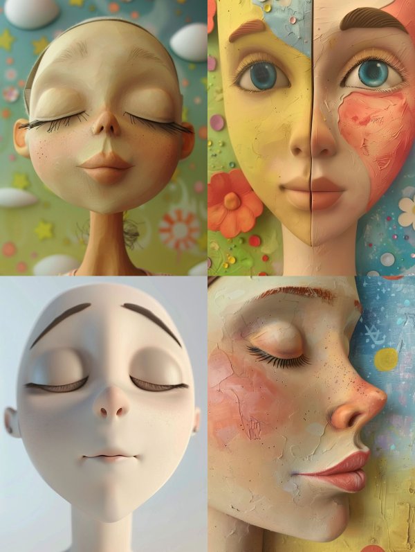 Dreamy Porcelain Muse