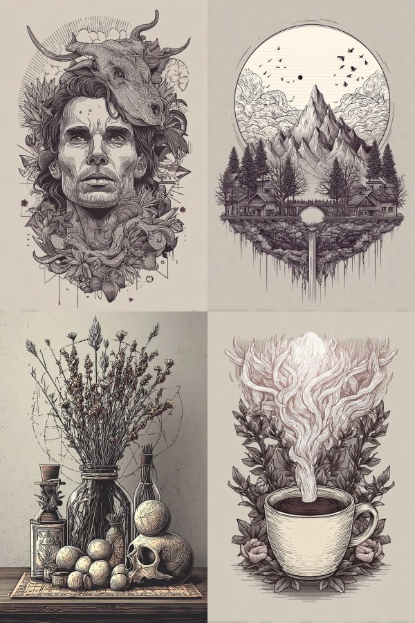 Mystic Etching Portrait