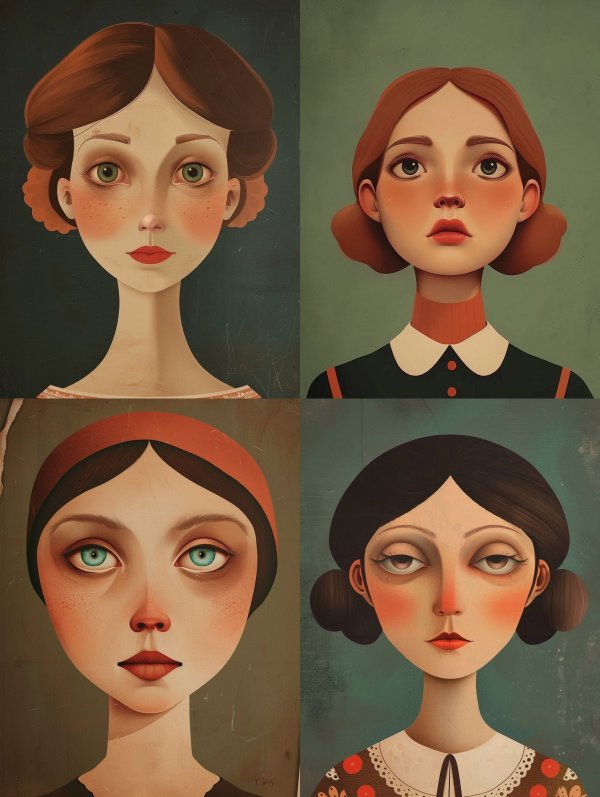 Ethereal Vintage Portrait Study