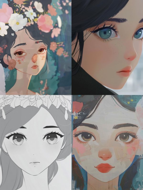 Floral Dream Ethereal Portrait