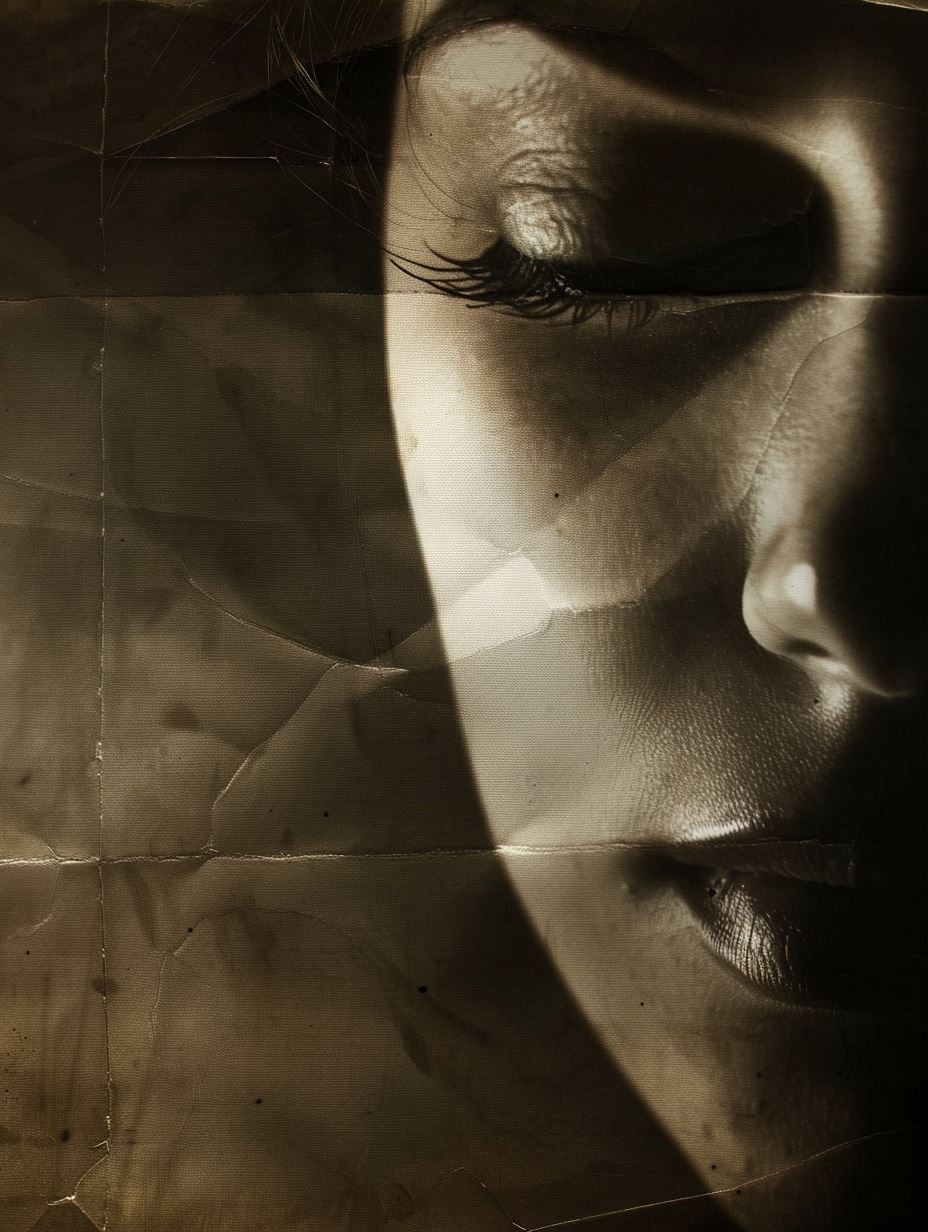 Sepia Shadow Portrait