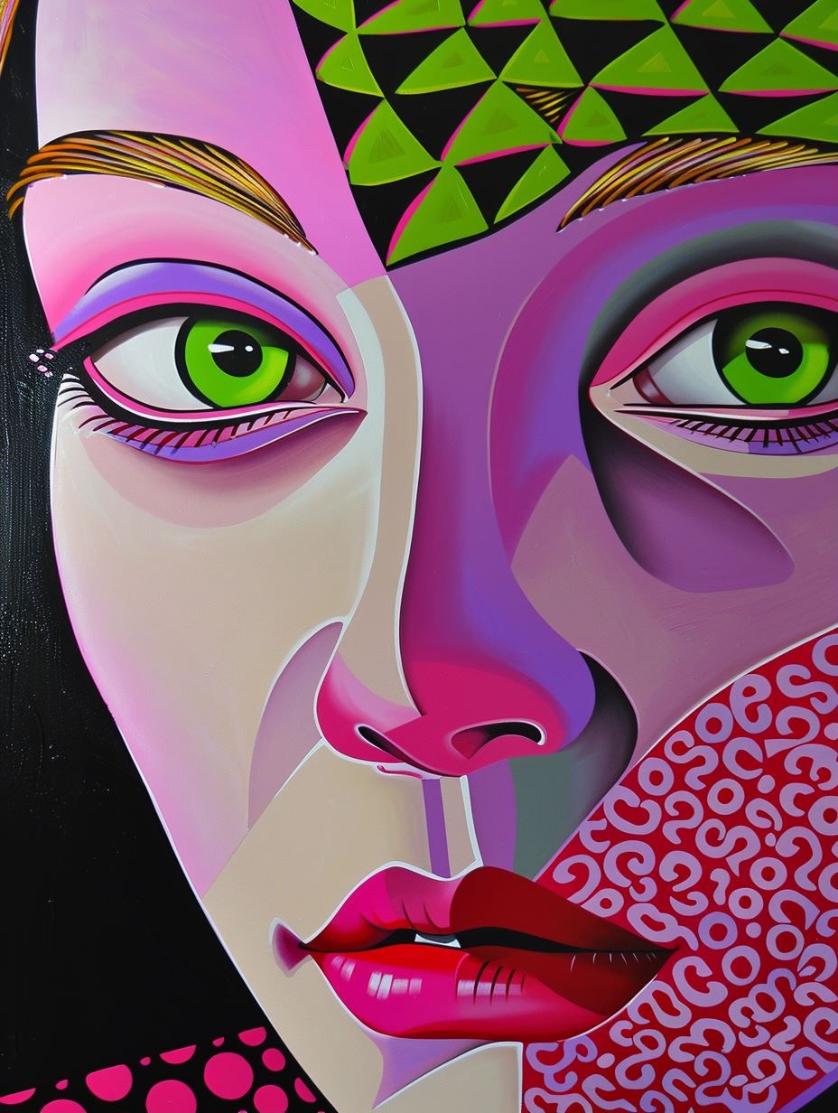 Neon Prism Portrait