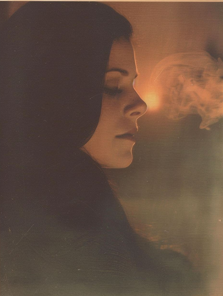Vintage Soul Portrait in Gold