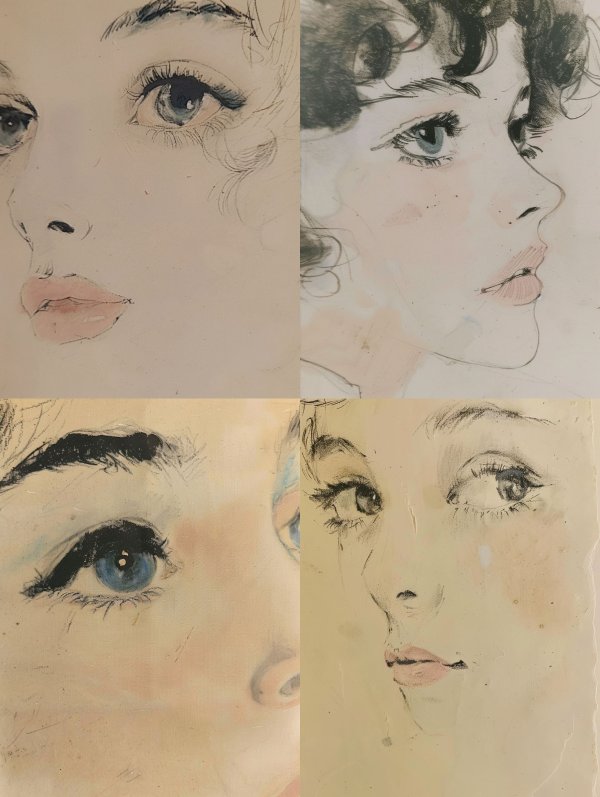 Ethereal Charcoal Gaze