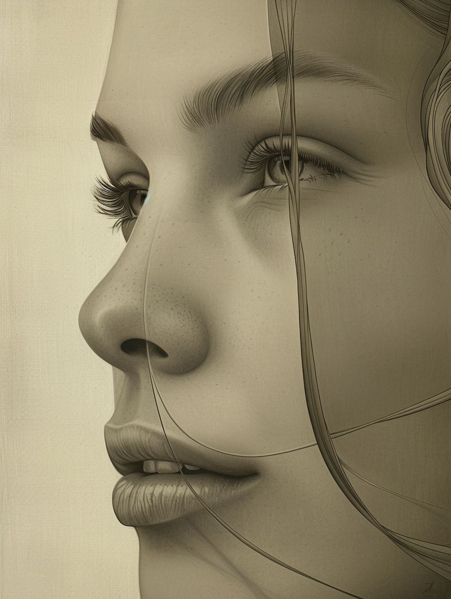 Ethereal Sepia Portrait Study