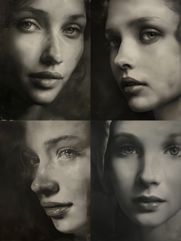 Ethereal Charcoal Portrait Study