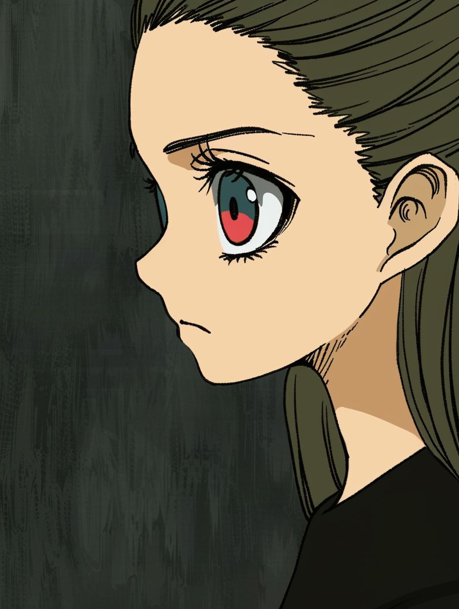 Crimson Gaze Manga Portrait - Image 2