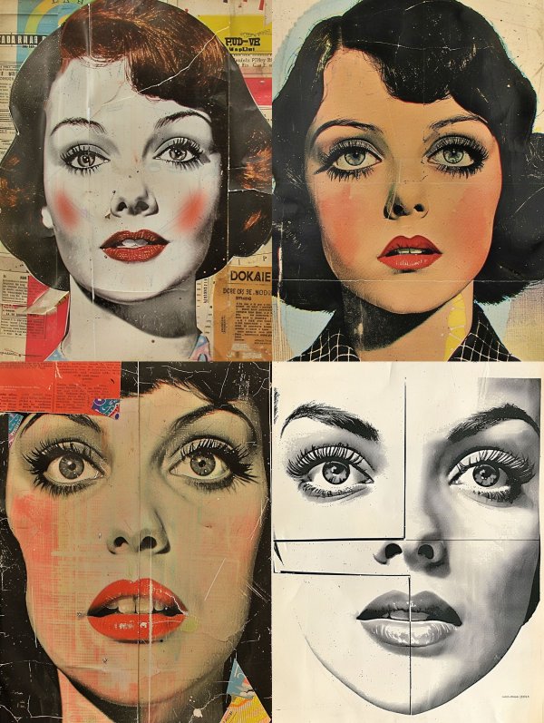 Vintage Collage Glamour