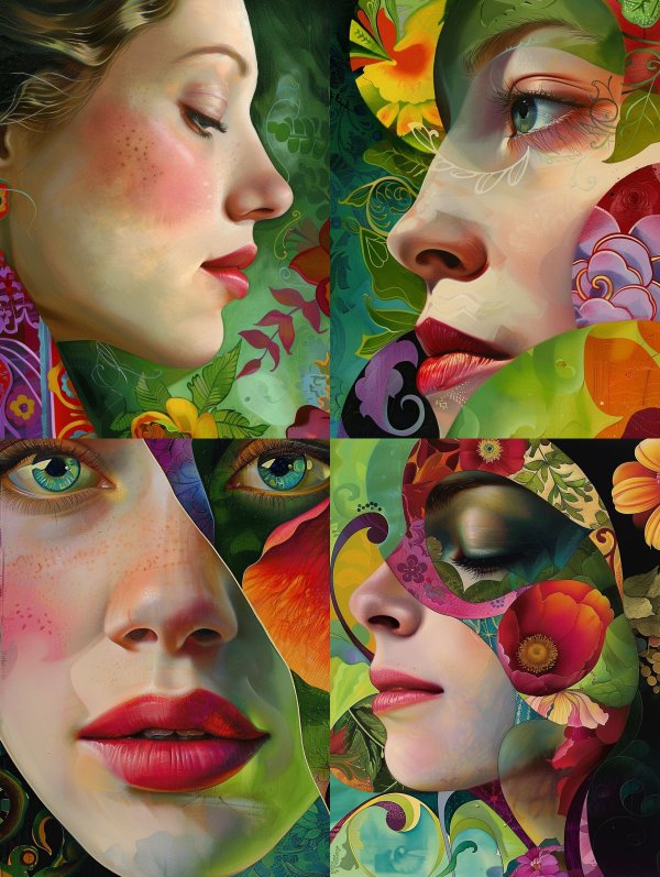 Ethereal Bloom Portrait Study