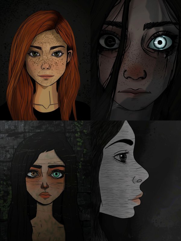 Moody Digital Portrait Study