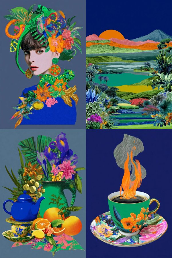 Floral Surrealism Collage